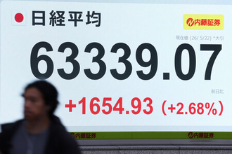 東京株、最高値を更新＝ＡＩけん引、終戦期待も