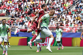 同点ゴールを決めるフヒ　Ｗ杯サッカー