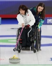 ストーンを放つ小川