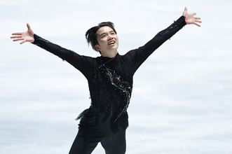 友野、リズムに乗れず＝全日本フィギュア