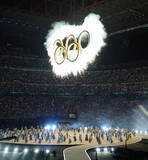 「開会式に現れた五輪マーク」の画像1