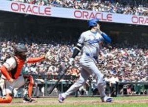 三振に倒れた大谷　大リーグ