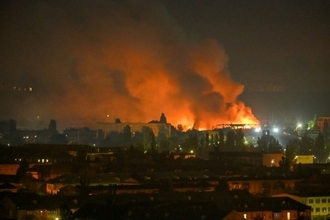 ロシア軍、ウクライナ首都と周辺地域を夜間攻撃 １５人死亡 数十人負傷
