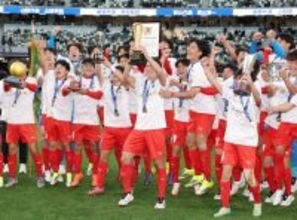 優勝した神村学園　高校サッカー