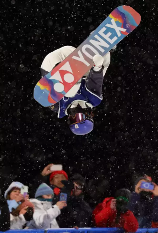 女子ハーフパイプ決勝の清水　五輪