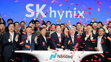 韓国半導体ＳＫが１３％高
