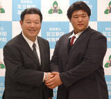 「足立新田高の甲斐田、春日野部屋入門会見＝春場所で三段目デビュー―大相撲」の画像1