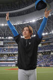 「声援に応える細野　プロ野球」の画像1