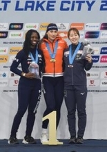 女子５００の吉田３位＝高木は１５００で５位―Ｗ杯スケート