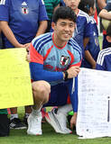 「遠藤、初めて練習場に＝Ｗ杯サッカー」の画像1