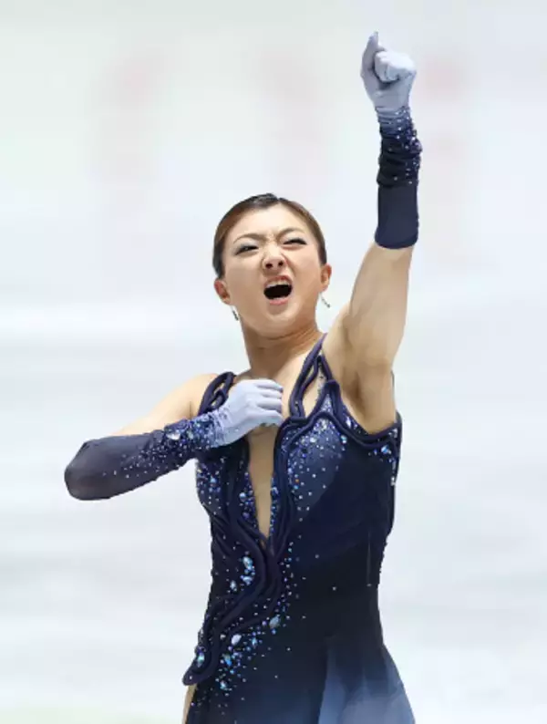 演技を終えた坂本　全日本フィギュア