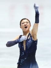 演技を終えた坂本　全日本フィギュア