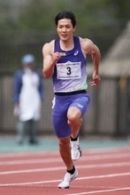 ４位に終わった山縣　出雲陸上