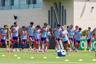 調整する日本代表　Ｗ杯サッカー