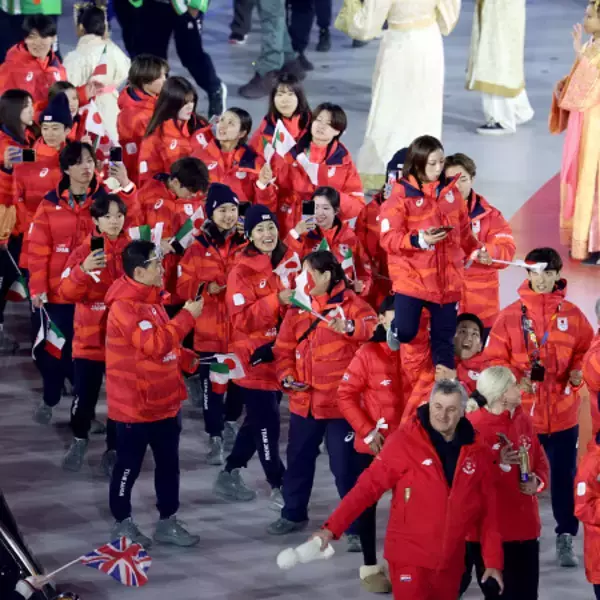 入場する日本選手団　五輪