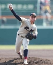 北照先発の島田　高校野球