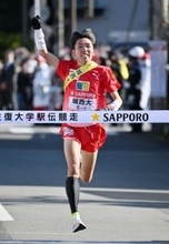 ゴールする城西大の斎藤　箱根駅伝