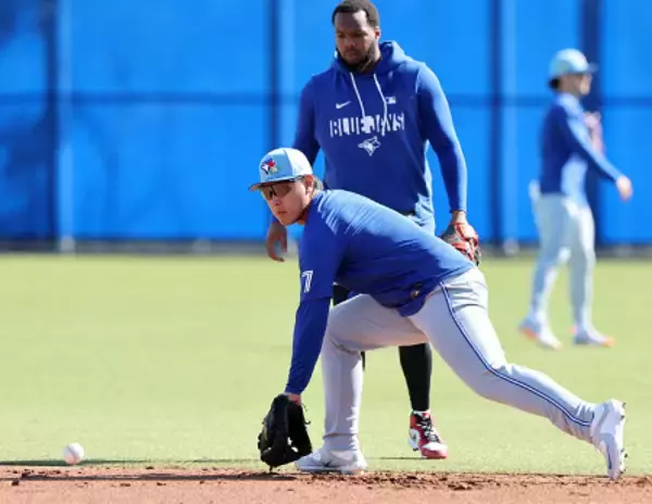 岡本の守備練習　大リーグ