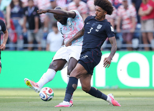 ルカクのゴール　Ｗ杯サッカー