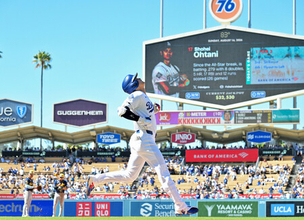 大谷、思わず天仰ぐ＝米大リーグ