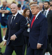 ＦＩＦＡ会長にやじ＝Ｗ杯サッカー