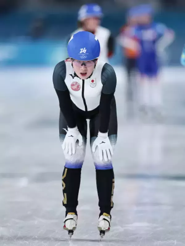 滑走を終えた堀川　五輪