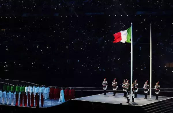 イタリア国旗　五輪