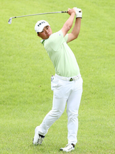 出利葉、師匠の前で堂々＝ツアー選手権男子ゴルフ