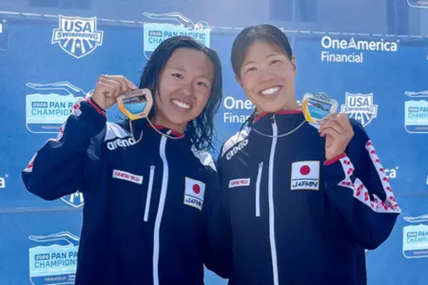 蝦名愛梨２位、梶本一花３位＝ＯＷＳ、日本勢初の表彰台―パンパシ水泳
