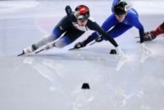 滑走する中島　五輪