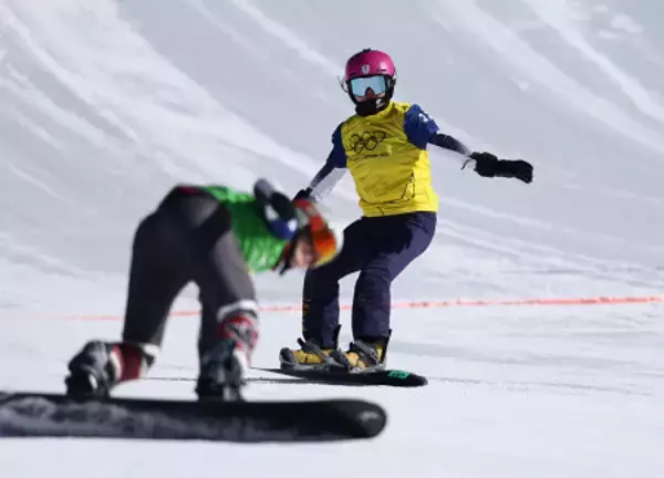 ゴールした吉田　五輪