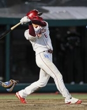 辰己の勝ち越しソロ　プロ野球