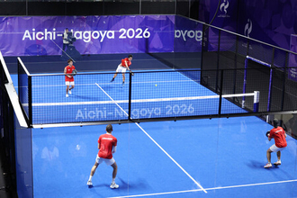 パデル開始、観客沸かせる＝アジア大会