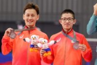 銀メダルの森本、永石組