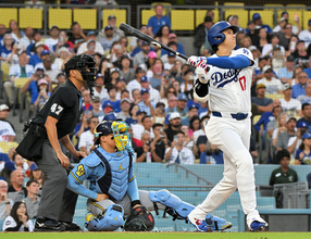 大谷の二塁打　大リーグ