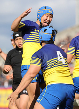 京都成章、４強　高校ラグビー