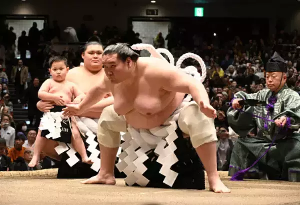 元照ノ富士の最後の土俵入り