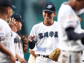 木下、完投にも満足せず＝高校野球・高川学園