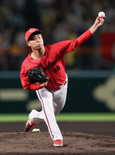 広島先発の玉村　プロ野球