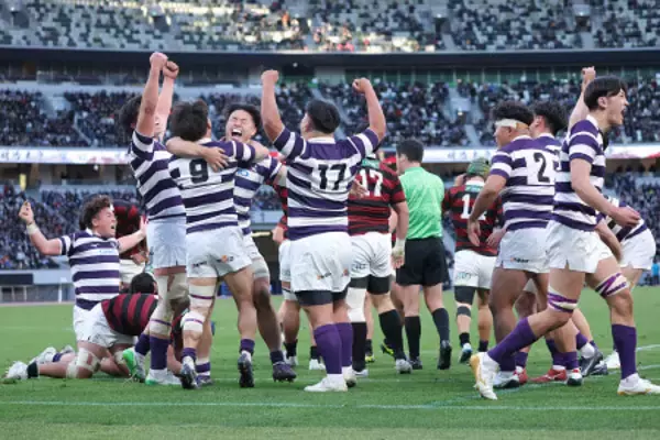 優勝した明大　全国大学ラグビー