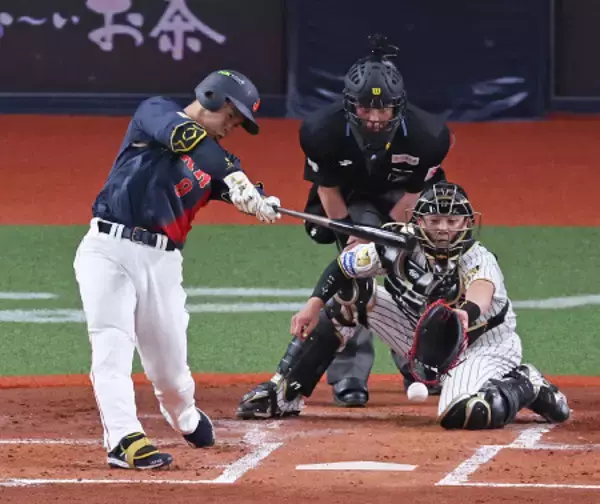 近藤の適時打　野球