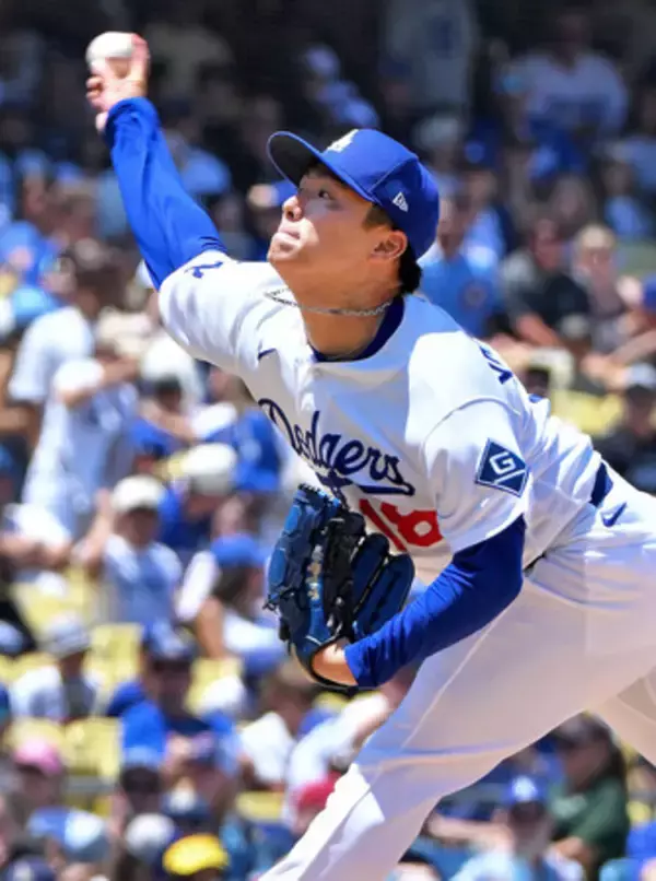 山本、力でねじ伏せる＝ロバーツ監督の誕生日飾る―米大リーグ・ドジャース