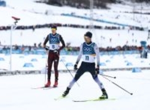 ゴールした渡部暁　五輪