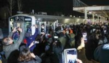 石狩沼田駅を出発する最終列車