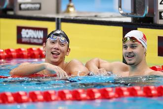 決勝を終えた光永　アジア大会