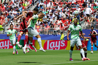 同点ゴールを決めるフヒ　Ｗ杯サッカー