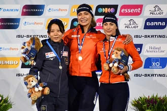 笑顔の高木　Ｗ杯スケート