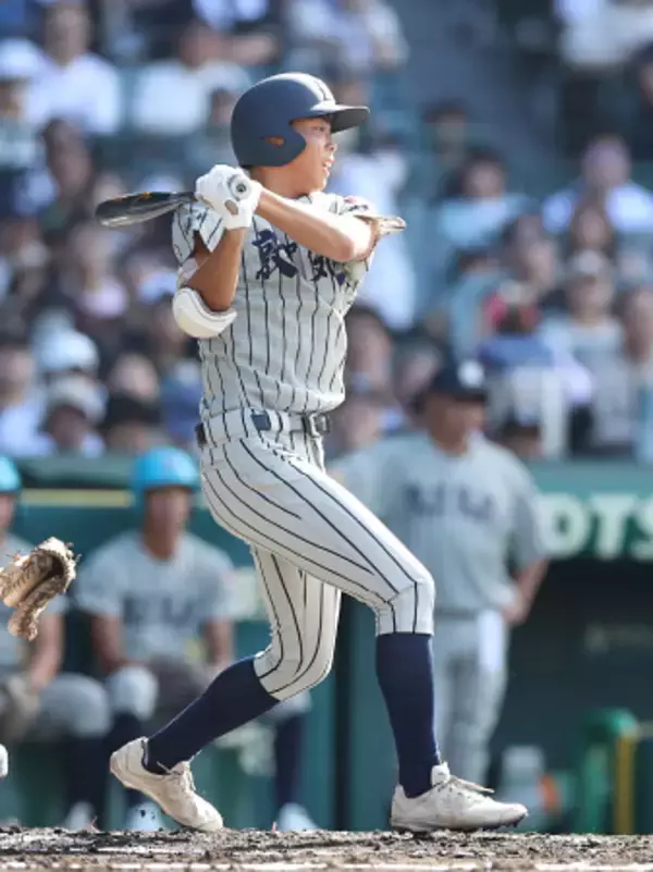 後藤の先制打　高校野球