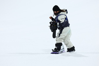 ３回目を終えた岩渕　五輪