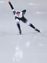 滑走する野々村　五輪